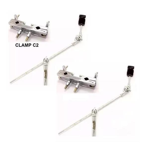 Imagem de 2 Extensor Girafa Prato De Bateria Com Clamp Torelli Ta160