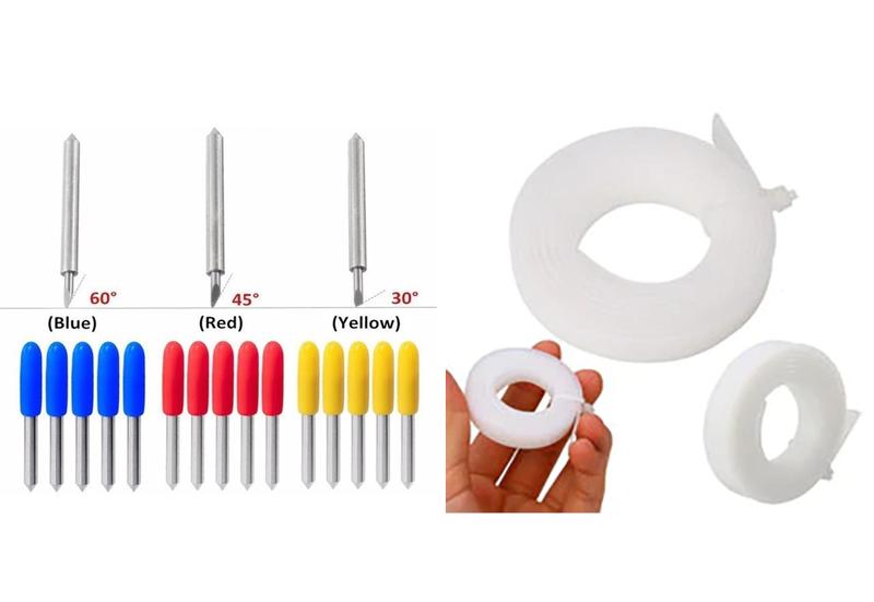 Imagem de 2 Facas  Plotter Corte Roland,gcc+1 Teflon 0,75mx8mmx1mm