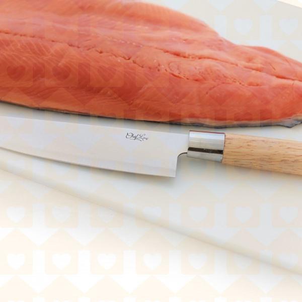 Imagem de 2 Facas Sushi Salmão 33cm Japonesa Aço Ultracorte - Chefline