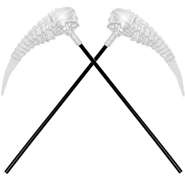 2 Foices Caveira Enfeite Fantasia Festa Decoração Halloween - Toy Master Imagem de 2 Foices Caveira Enfeite Fantasia Festa Decoração Halloween