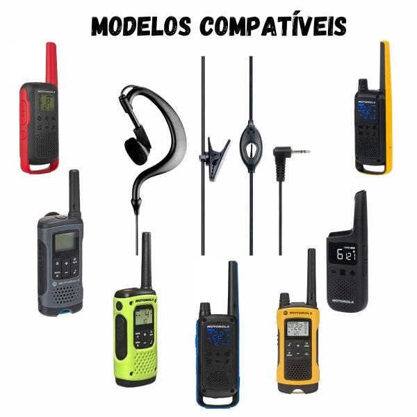 Imagem de 2 Fone De Ouvido Para Rádio Comunicador MOTOROLA P1