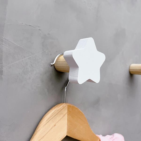 2 Ganchos de parede infantil decoração bebê estrela 2Esbb15 - Souvenir Decor Imagem de 2 Ganchos de parede infantil decoração bebê estrela 2Esbb15