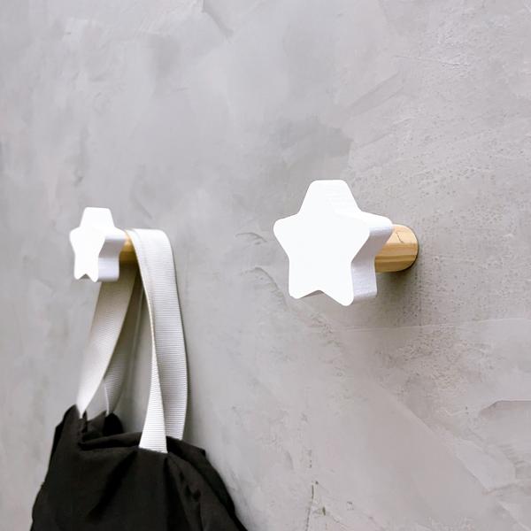 2 Ganchos de parede infantil decoração bebê estrela 2Esbb15 - Souvenir Decor Imagem de 2 Ganchos de parede infantil decoração bebê estrela 2Esbb15