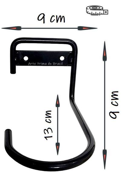 Imagem de 2 Ganchos Suporte Bike Pendurar Parede Vertical Resistente