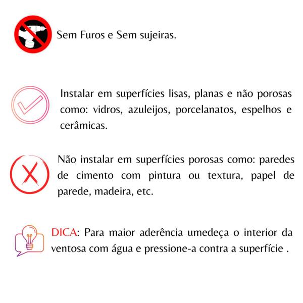 Imagem de 2 Ganchos Toalheiro Fixação com Ventosa Future Preto Fosco