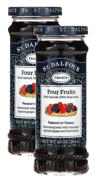 2 geléia premium st. dalfour quatre fruits - 4 sabores 248g Imagem de 2 geléia premium st. dalfour quatre fruits - 4 sabores 248g