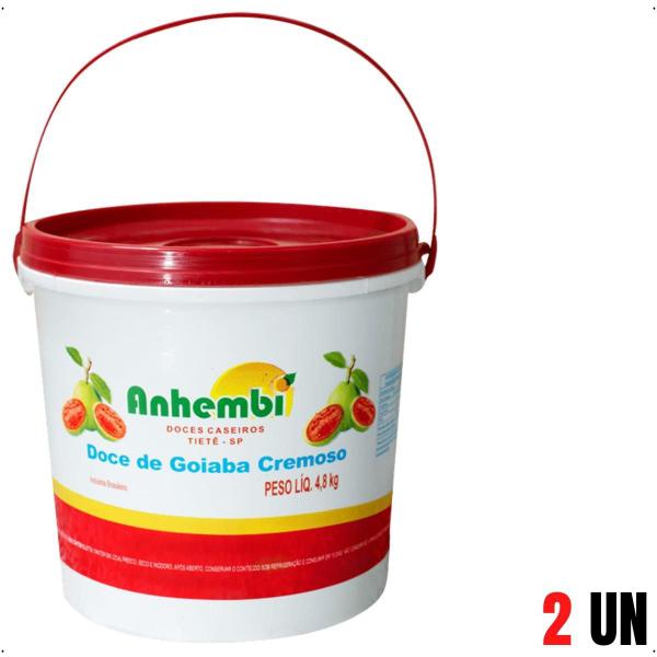 2 Goiabada Cremosa Balde 4,8 Kg Doces Anhembi Imagem de 2 Goiabada Cremosa Balde 4,8 Kg Doces Anhembi