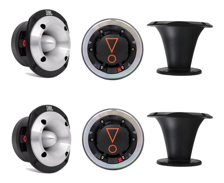 2 Jarrao D405x 8Oms + 2 Cornetao Hl1450 Preto Jbl + 2 D405x - Kit