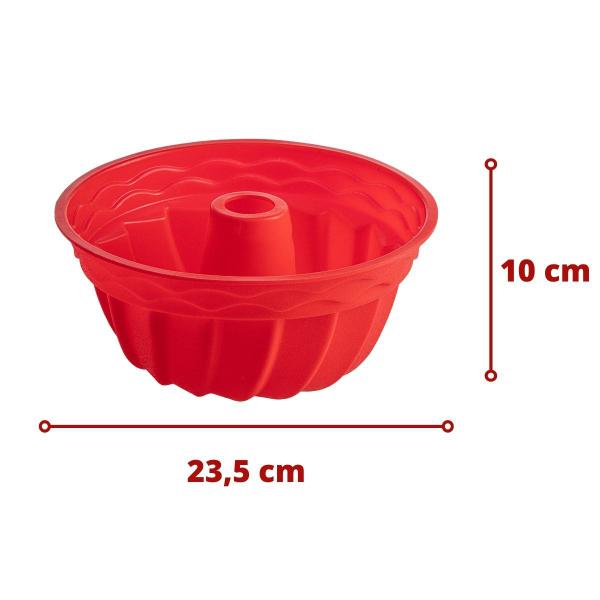 Imagem de 2 Jogo Formas Silicone Espiral 23,5cm e 6 Cupcake Sortida