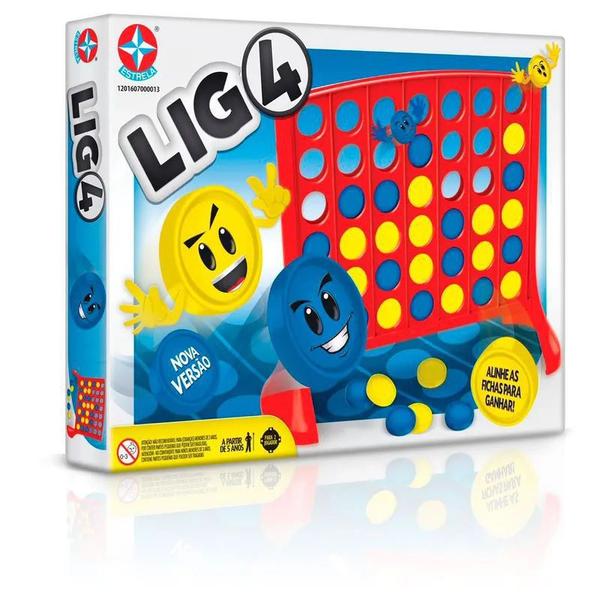 Imagem de 2 Jogos Cilada + Lig 4 da Estrela Brinquedo Pedagógico