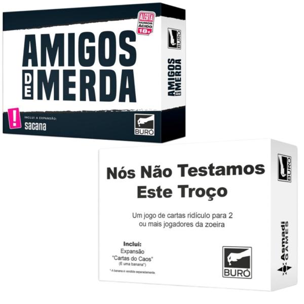 Imagem de 2 Jogos de Humor Amigos de Merda + Nós Não Testamos Este Troço Buró