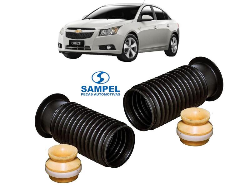 Imagem de 2 Kit Batente Coifa do Amortecedor Dianteiro Cruze 2011 2012 2013 2014 2015 2016 SAMPEL SK360S