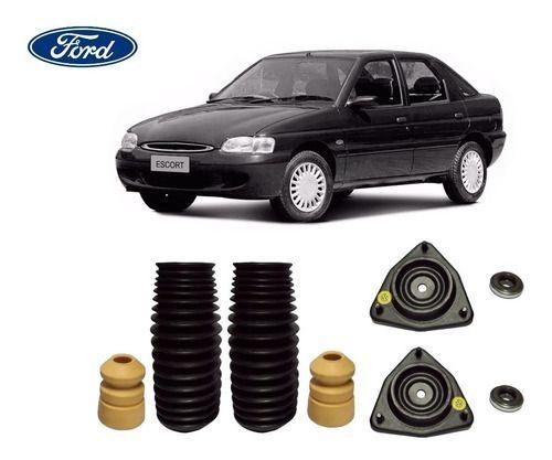 Imagem de 2 Kit Batente Coxim Coifa Rolamento Do Amortecedor Dianteiro Ford Escort Zetec 1997 / 2004