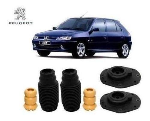 Imagem de 2 Kit Coxim Batente Amortecedor Dianteiro Peugeot 306 1994 1995 1996 1997