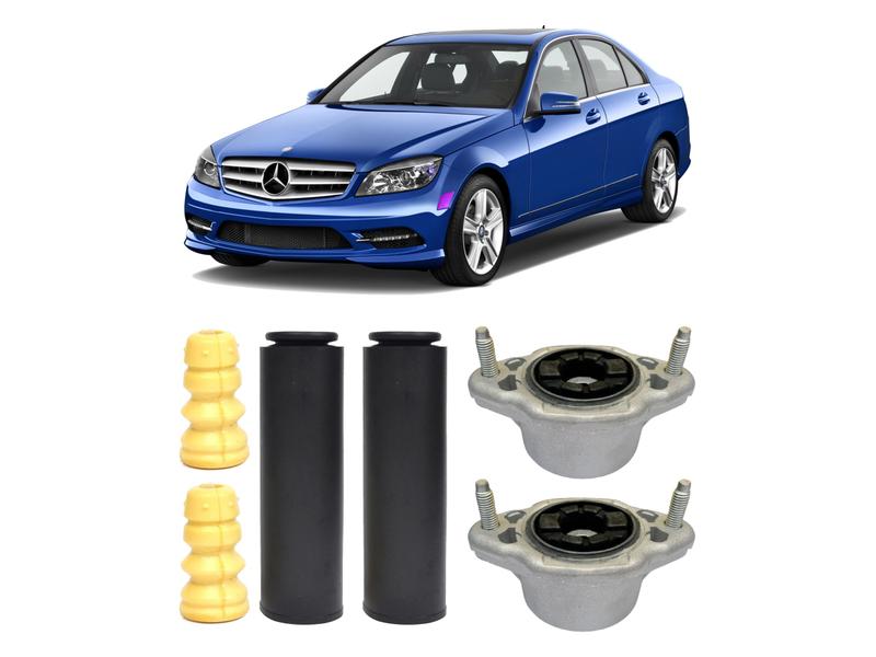 Imagem de 2 Kit Coxim Suspensão Traseira Mercedes C350 2009 2010 2011