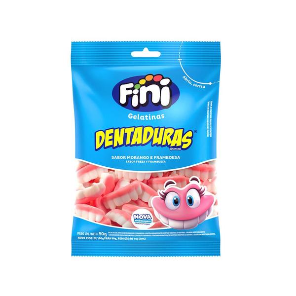 2 Kit de Balas de Gelatina: Beijo Morango 90G + Dentaduras 90G + Bananas 90G - Fini Imagem de 2 Kit de Balas de Gelatina: Beijo Morango 90G + Dentaduras 90G + Bananas 90G - Fini