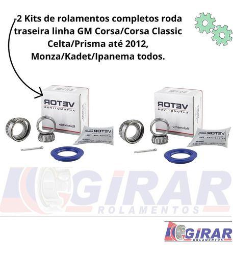 Imagem de 2 Kit Rolamento Roda Traseira Corsa Celta Prisma Original