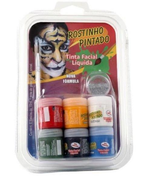 Imagem de 2 Kit Tinta Pintura Facial Festa Aniversario Crianças