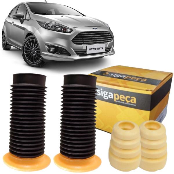 Imagem de 2 Kits Batente + Coifa Dianteiro Ford New Fiesta 2010 a 2021