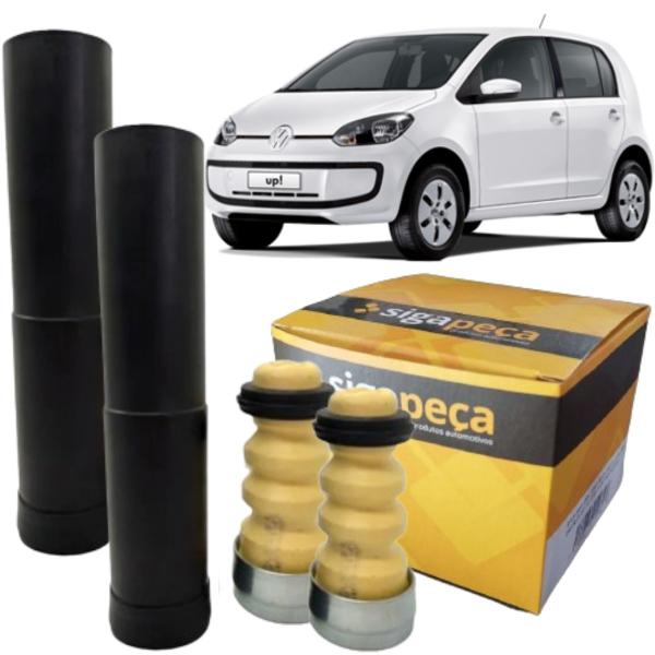 Imagem de 2 Kits Batente + Coifa Par Traseiro Volkswagen UP! Após 2014