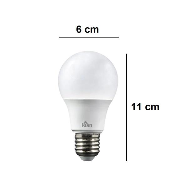 Imagem de 2 Lâmpadas Led 10w Bulbo Dimerizável Luz Amarela 2500k Kian