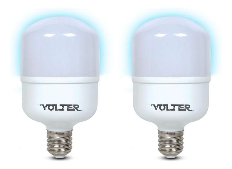 Imagem de 2 Lâmpadas Led Bulbo Volter 30w 6500k 2400lm Alta Potência