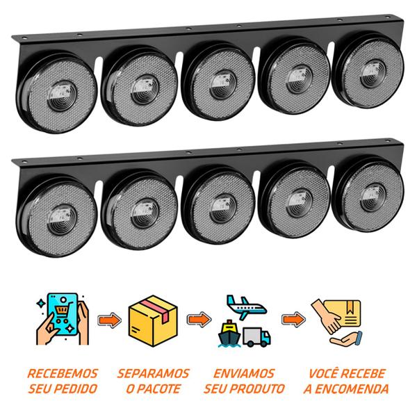 Imagem de 2 Lanternas 5 Marias Facchini LED Cristal 85mm Saída Fios