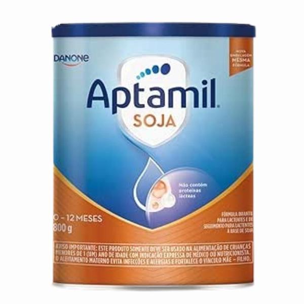 Imagem de 2 Latas Aptamil Soja -Fórmula Infantil Em Pó Danone 800g