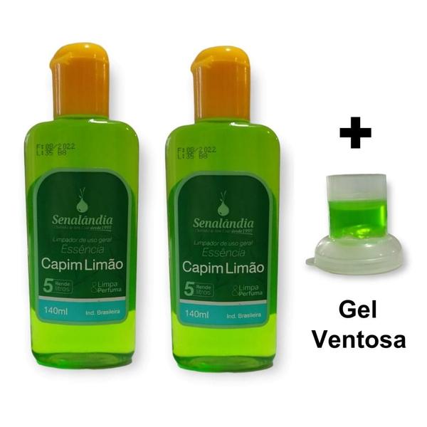 Imagem de 2 Limpador Cheiroso Desinfetante 140ml Lavanda Talco Cereja Avelã Bambu Algas Mari Capim - Envio Já