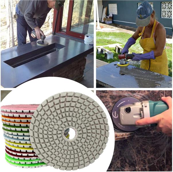 2 Lixa Diamantada para polir porcelanatos marmores e granitos 100mm polimento cortes 45 graus + Sup - Felsen Imagem de 2 Lixa Diamantada para polir porcelanatos marmores e granitos 100mm polimento cortes 45 graus + Sup