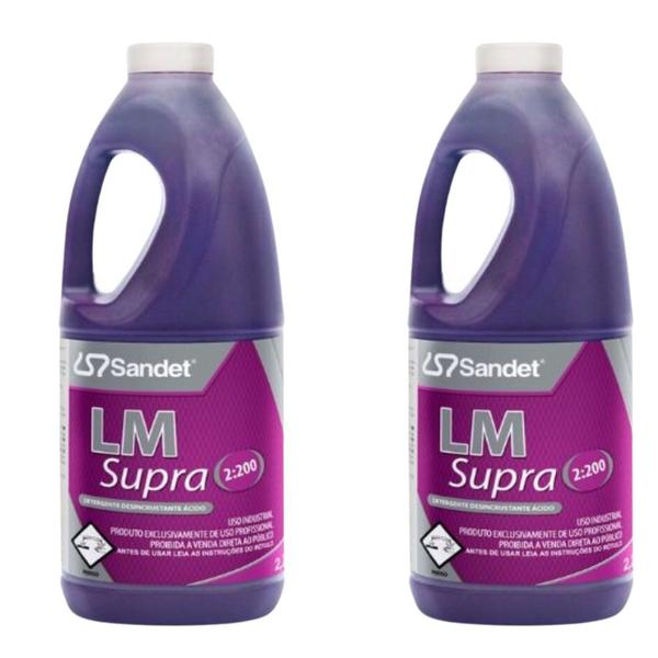 Imagem de 2 Lm Supra 2l Desincrustante Concentrado Para Metais Sandet