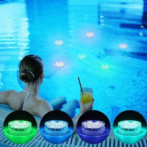 Imagem de 2 Luminárias Com Controle 16 Cores Piscina Fontes Aquario