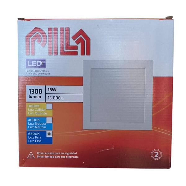 Imagem de 2 Luminárias Painel Led Embutir Philips Pila 18w 6500k