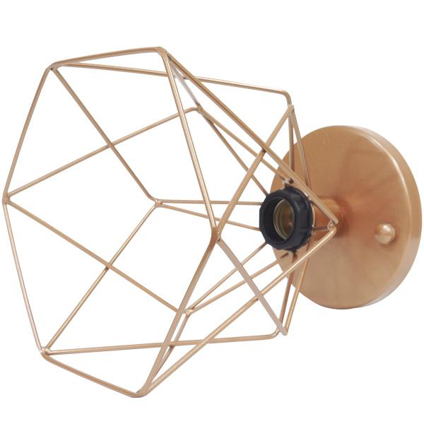 Imagem de 2 Lustre Teto Plafon + 2 Lâmpada Led St64 Industrial Aramado Cálice Retrô Vintage Cobre Rose Gold