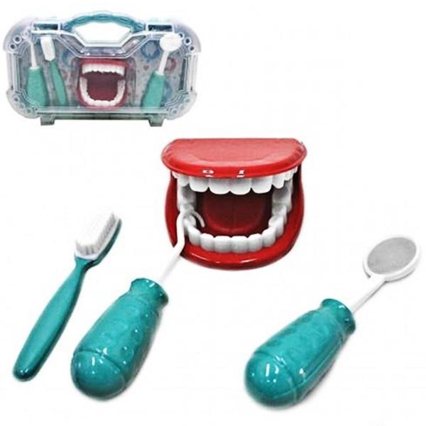 Imagem de 2 Maleta Brinquedo Verde Dentista Pakitoy Infantil 