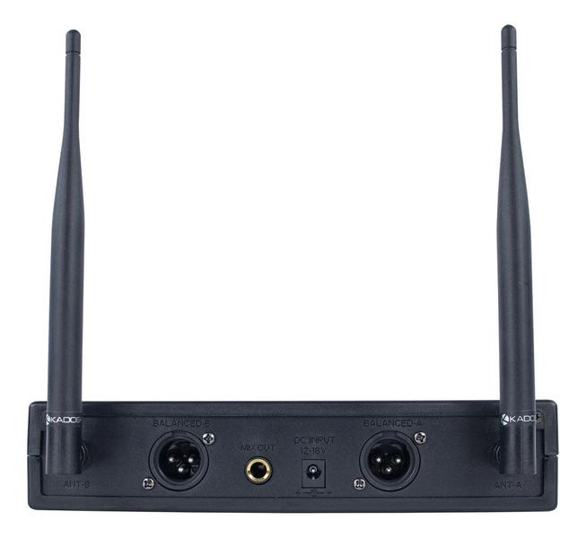 Imagem de 2 Microfone Sem Fio Uhf K412c C/ Bodypack Receptor 2 Antenas