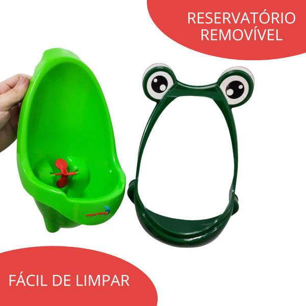 Imagem de 2 Mictórios Infantil Sapinho Portátil Penico Sapo Menino com 2 Ventosas Verde Importway Bw-182 Vd