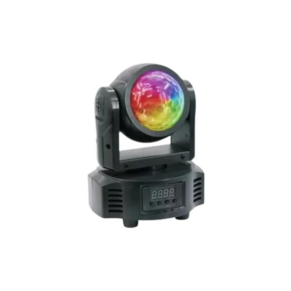 Imagem de 2 Mini Moving 40w Rgb Sound Dmx Auto Iluminação Dj Dooble Face