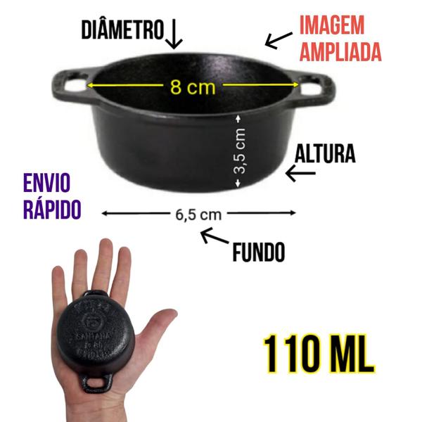 Imagem de 2 Molheira de ferro fundido(PRONTA ENTREGA) Molhos-Santana 110ml