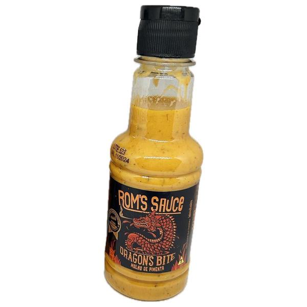 2 Molhos De Pimenta Churrasco Dragon'S Bite Rom'S Sauce 200G Imagem de 2 Molhos De Pimenta Churrasco Dragon'S Bite Rom'S Sauce 200G