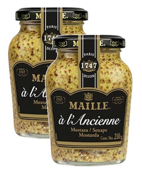 Imagem de 2 mostarda francesa à moda antiga (l'ancienne) maille - 210g