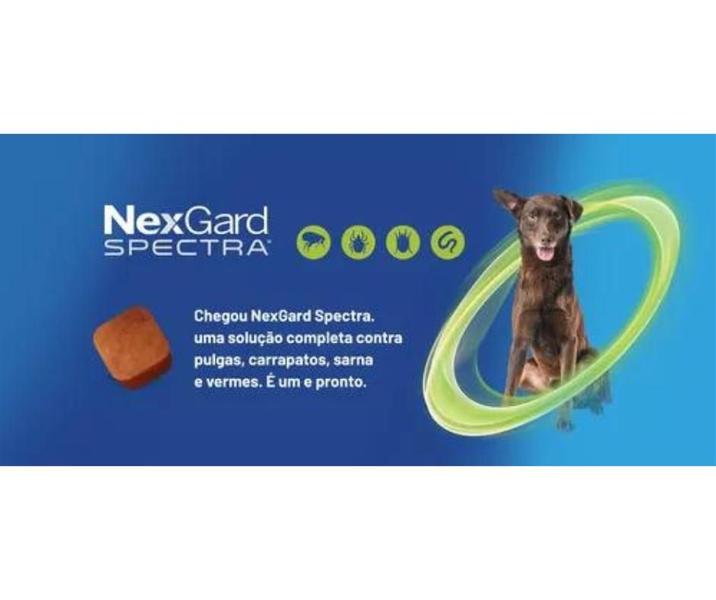 Imagem de 2 Nexgard Spectra 30,1 A 60kg Pulga Carrapato Sarna Vermes