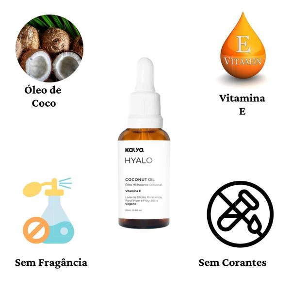 Imagem de 2 Oleo De Coco Cuidado Intimo Puro Sem Perfume Hyalo Coconut