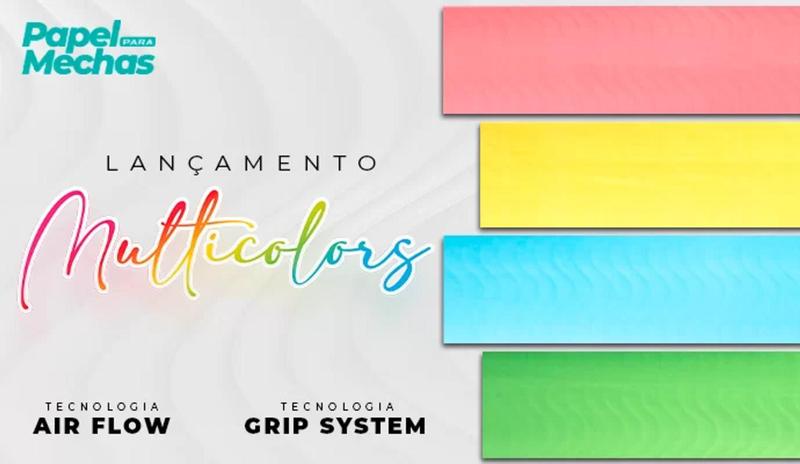 Imagem de 2 Pacotes Papel Para Mechas Multicolors Vd 11x47cm 100 Folhas