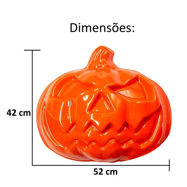 Imagem de 2 Painéis Decorativo Abobora Pendurar 52cm Halloween Bruxas