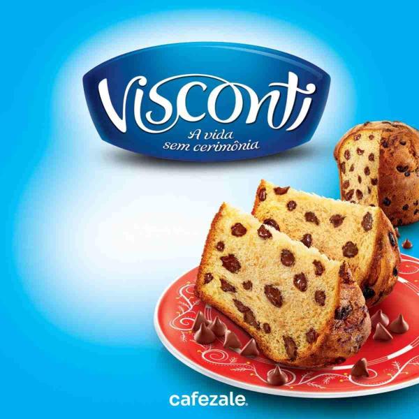 Imagem de 2 Panetones Visconti, Gotas De Chocolate 400G, Pannetone