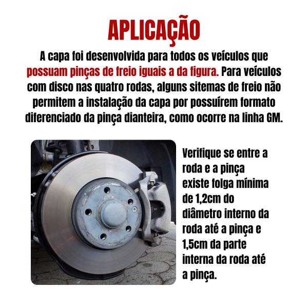 Imagem de 2 Par Capa Pinça De Freio Dub Tunning Citroen C4 Pallas Tods