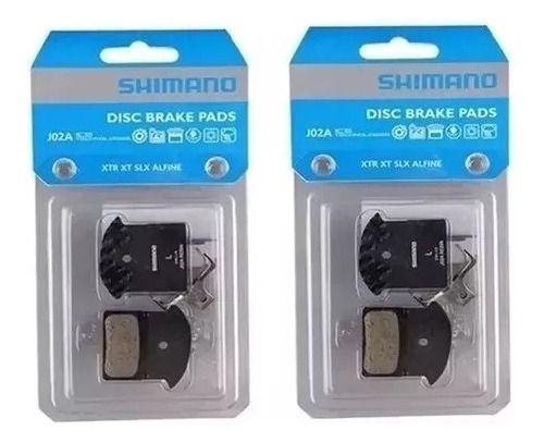 Imagem de 2 Par Pastilha Freio Shimano J02a Caixa Original Slx Xt Deor