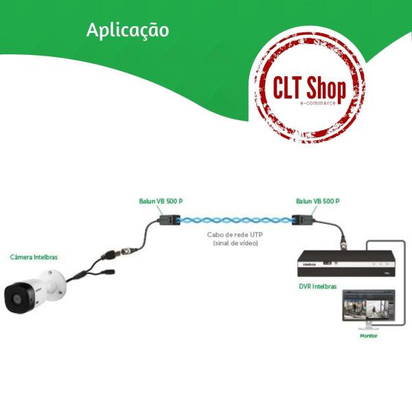 Imagem de 2 Pares Balun passivo transmissão de vídeo VB 500P Intelbras