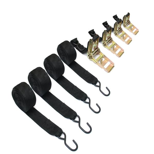 2 Pares Fita Amarração Carga Bagageiro Teto Preto/Laranja - Troya Tools Imagem de 2 Pares Fita Amarração Carga Bagageiro Teto Preto/Laranja